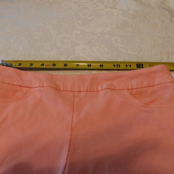 Renuar Pull On Stretch Crop resort/casual Pants Size 6 Peach - Picture 5 of 13
